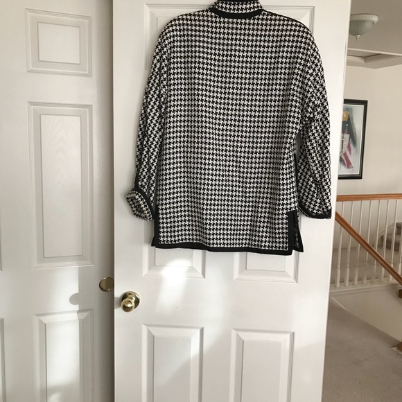 Piped Houndstooth Topper Jacket - Picture 2 of 6